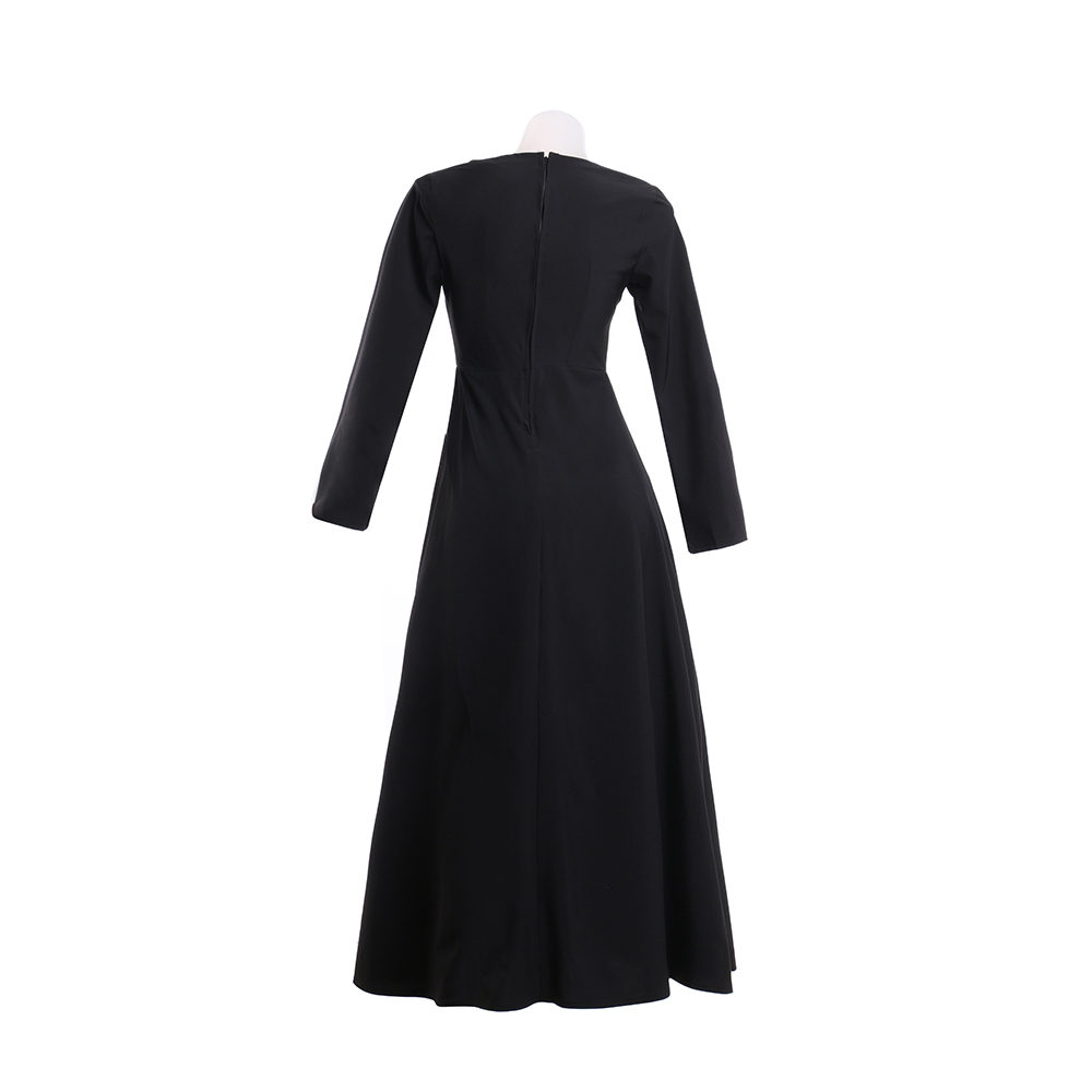 Anime Chainsaw Man Makima Black Long Cosplay Dress