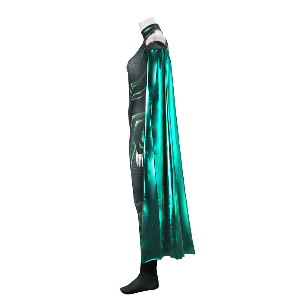 New Hela Costume Thor Ragnarok The Goddess of Death Cosplay Jumpsuit Outfits-Takerlama