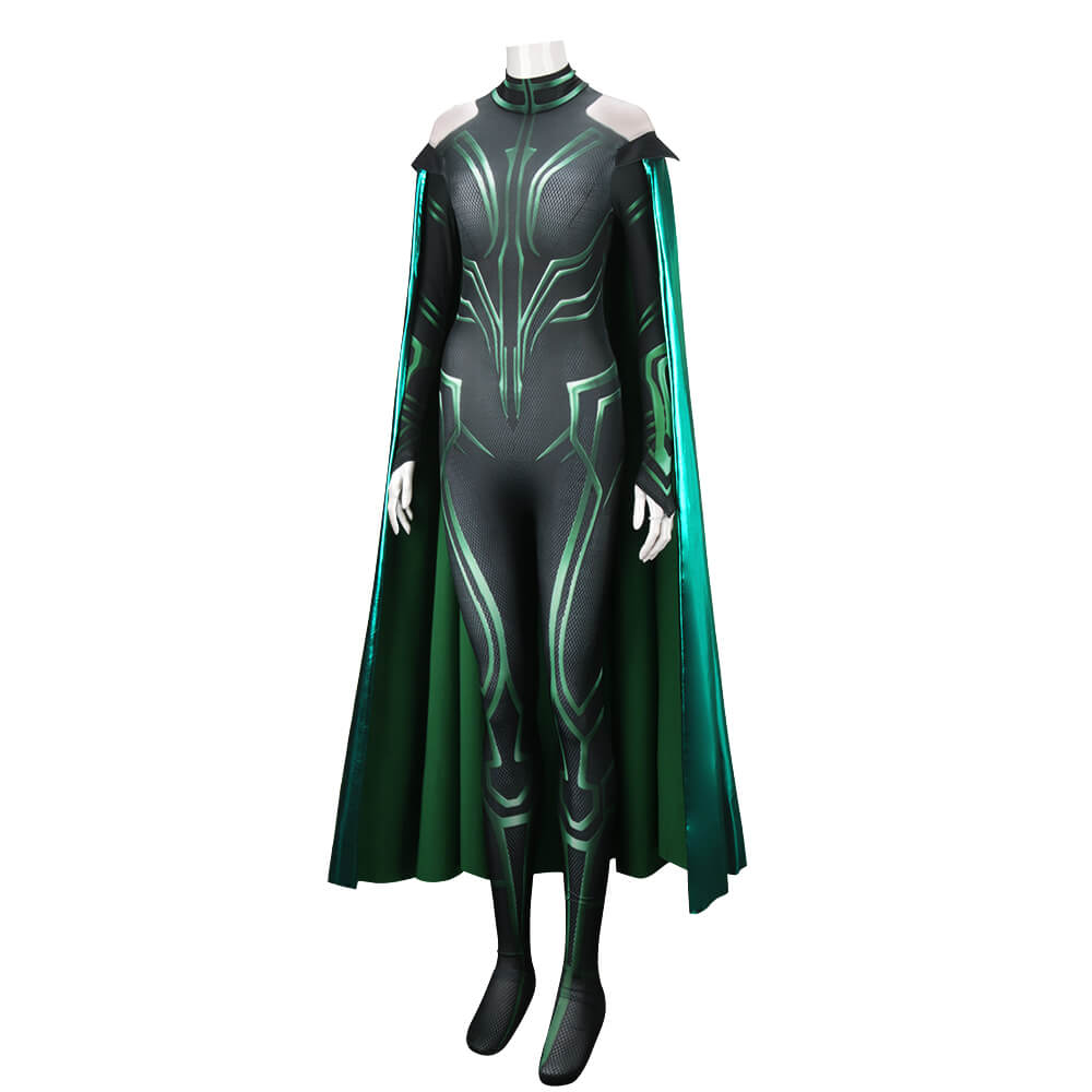 New Hela Costume Thor Ragnarok The Goddess of Death Cosplay Jumpsuit Outfits-Takerlama