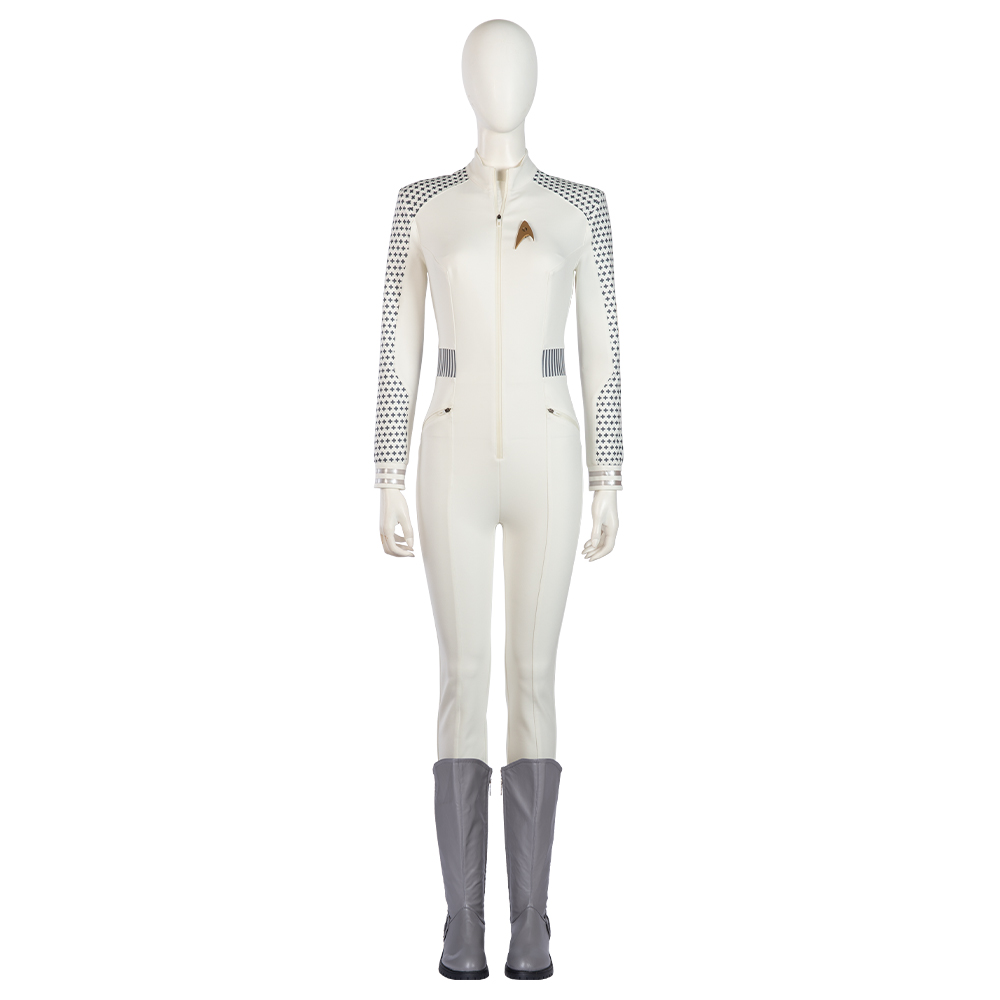 Star Trek: Strange New Worlds Nurse Christine Chapel White Cosplay Costume Boots-Takerlama
