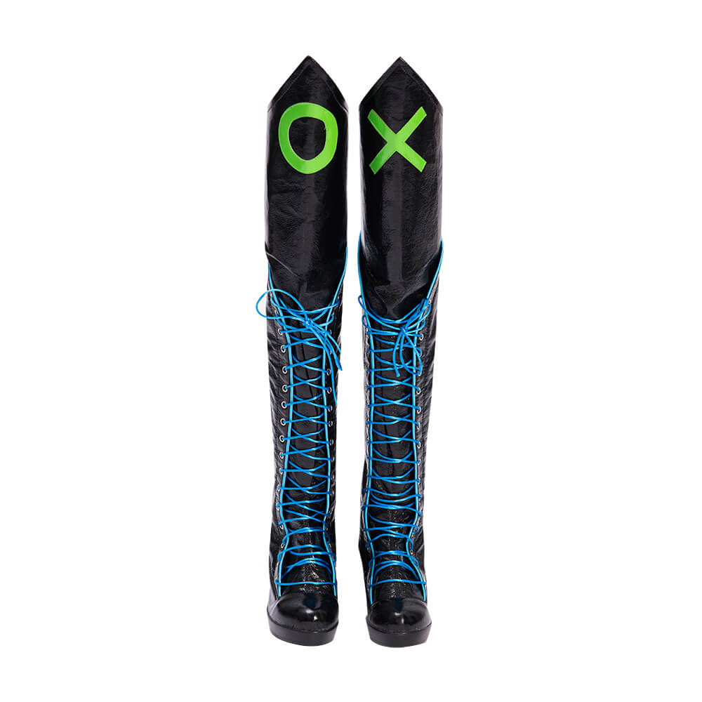 Takerlama Punchline Alexis Kaye Cosplay Costume DC Batmam Halloween Carnival Outfits Shoes