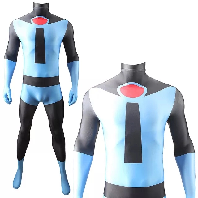 Mr. Incredible Blue Suit Robert Bob Parr Cosplay Costume Adults Kids The Incredibles