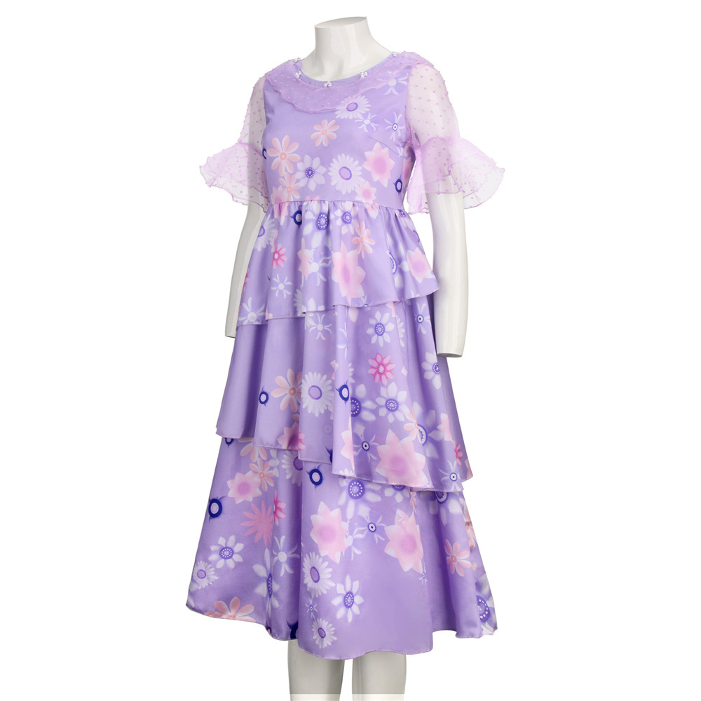 Disney Encanto Isabela Madrigal Cosplay Dress Adults （In Stock）