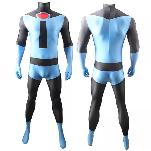 Mr. Incredible Blue Suit Robert Bob Parr Cosplay Costume Adults Kids The Incredibles