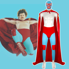 Nacho Libre Ignacio Nacho Halloween Costume Cloak With Mask(Ready To Ship) Takerlama