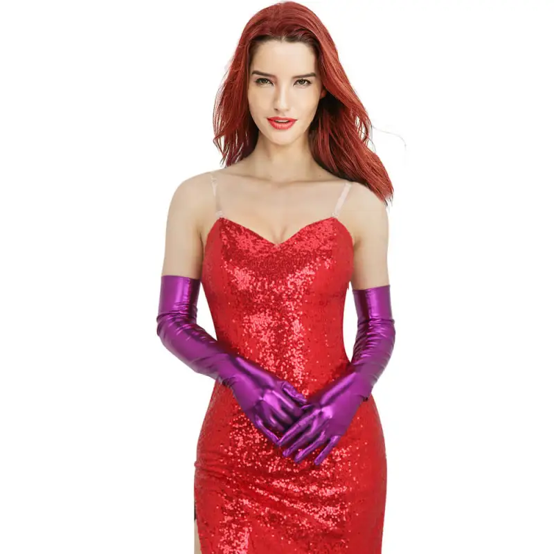 Who Framed Roger Rabbit Jessica Rabbit Dress Cosplay Costume In Stock-Takerlama