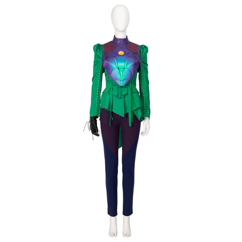 DC Black Adam Cyclone Green Cosplay Costume Maxine Hunkel Outfits