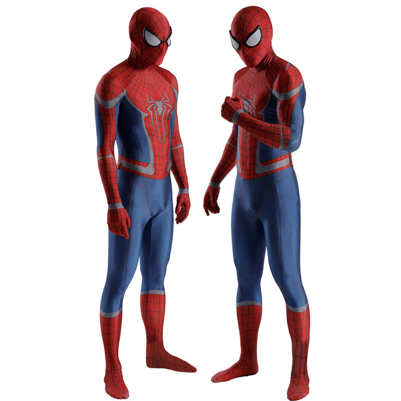The Amazing Spider-Man Superhero Costume With Mask Civil War TASM2 Suit