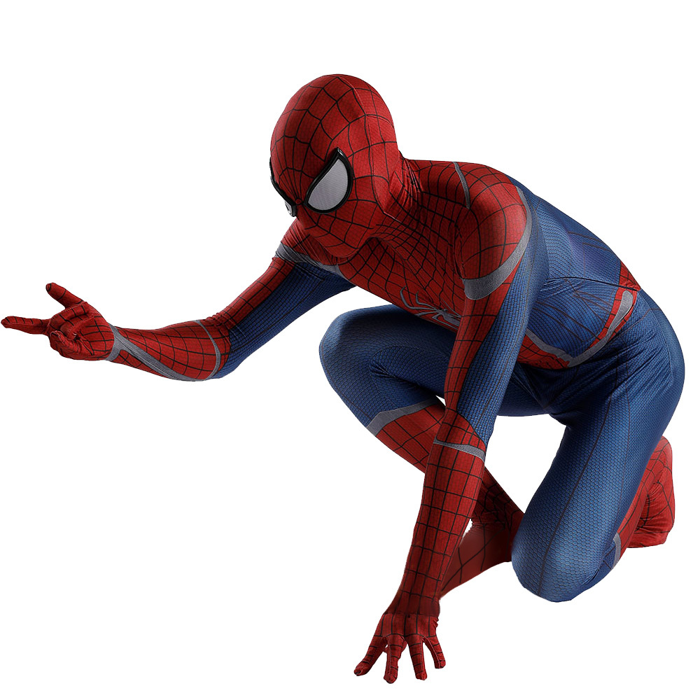 The Amazing Spider-Man Superhero Costume With Mask Civil War TASM2 Suit
