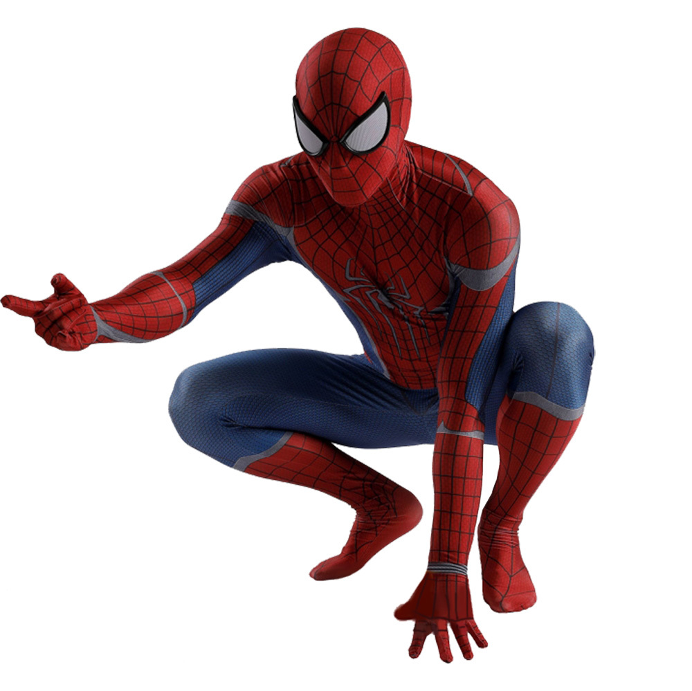 The Amazing Spider-Man Superhero Costume With Mask Civil War TASM2 Suit