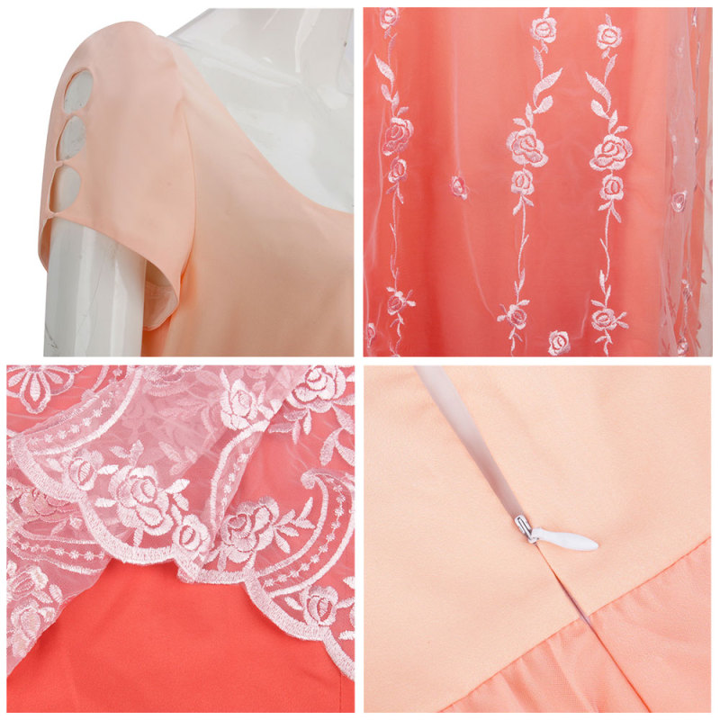 Edwina Sharma Cosplay Costume Bridgerton Season 2 Pink Dress