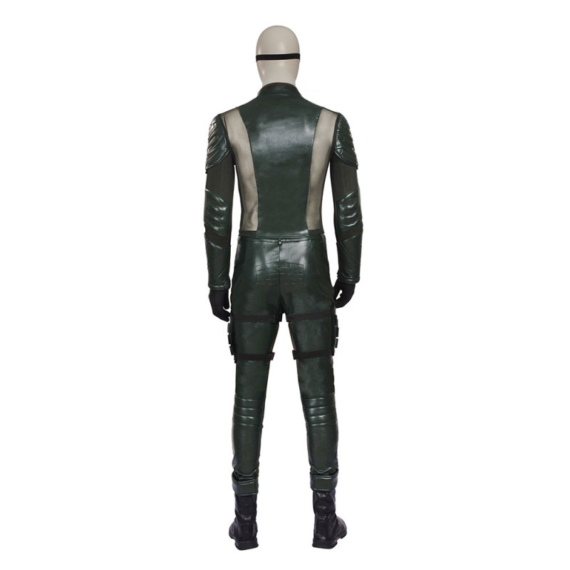 DC Comic Green Arrow Season 5 Oliver Queen Arrow Cosplay Costume With Boots Takerlama