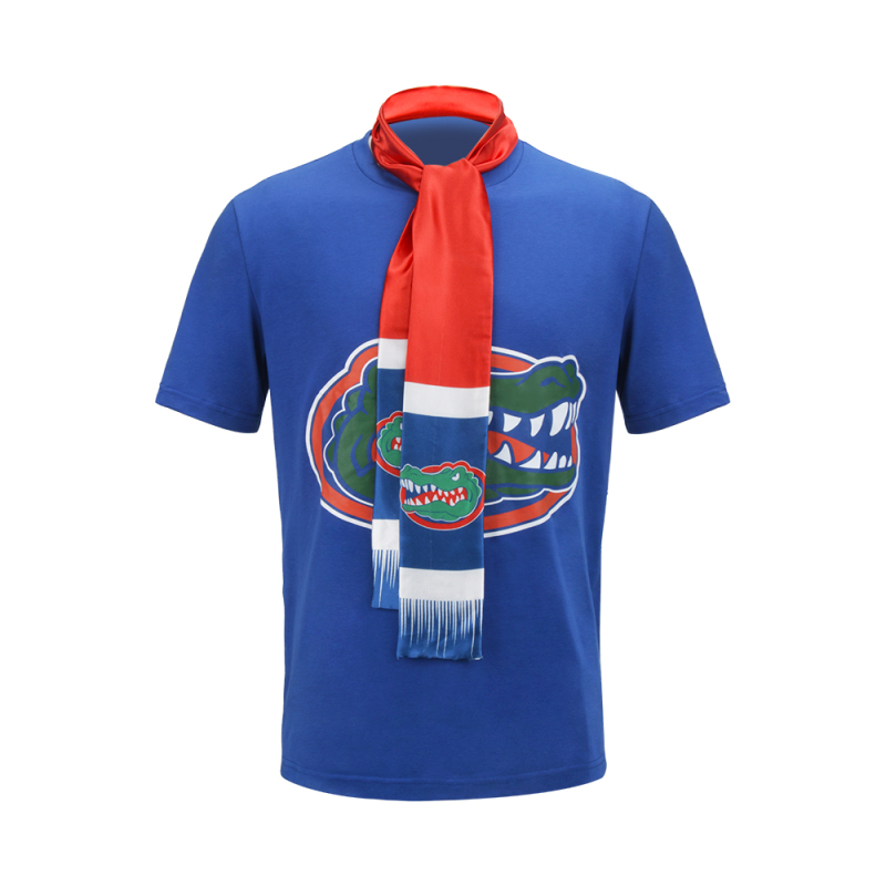 Movie Lyle Lyle Crocodile Men Blue T-Shirt with Scarf Takerlama(Ready To Ship)