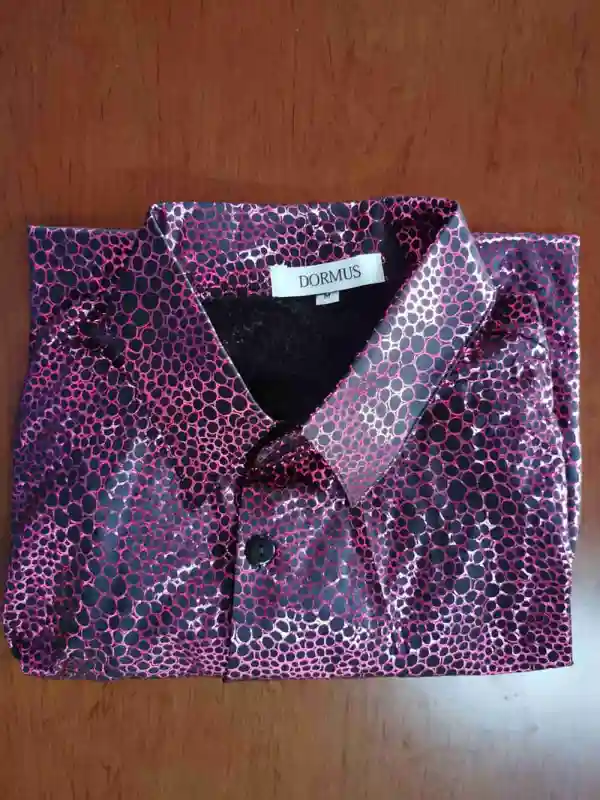 DORMUS 70s Disco SnakeSkin Shirt Men Printed Night Club Wear In Stock Takerlama