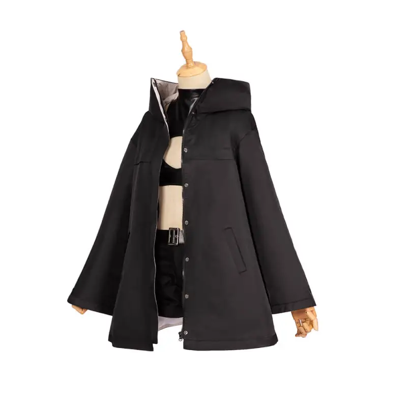 Call of the Night Nazuna Nanakusa Black Cosplay Costume Coat Shoes S XL in Stock