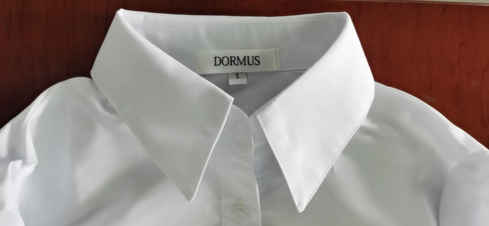 DORMUS Men’s White Shirt Classic Fit Long Sleeve Button Down Dress Shirts Formal Casual Shirt Blouse Top Costume