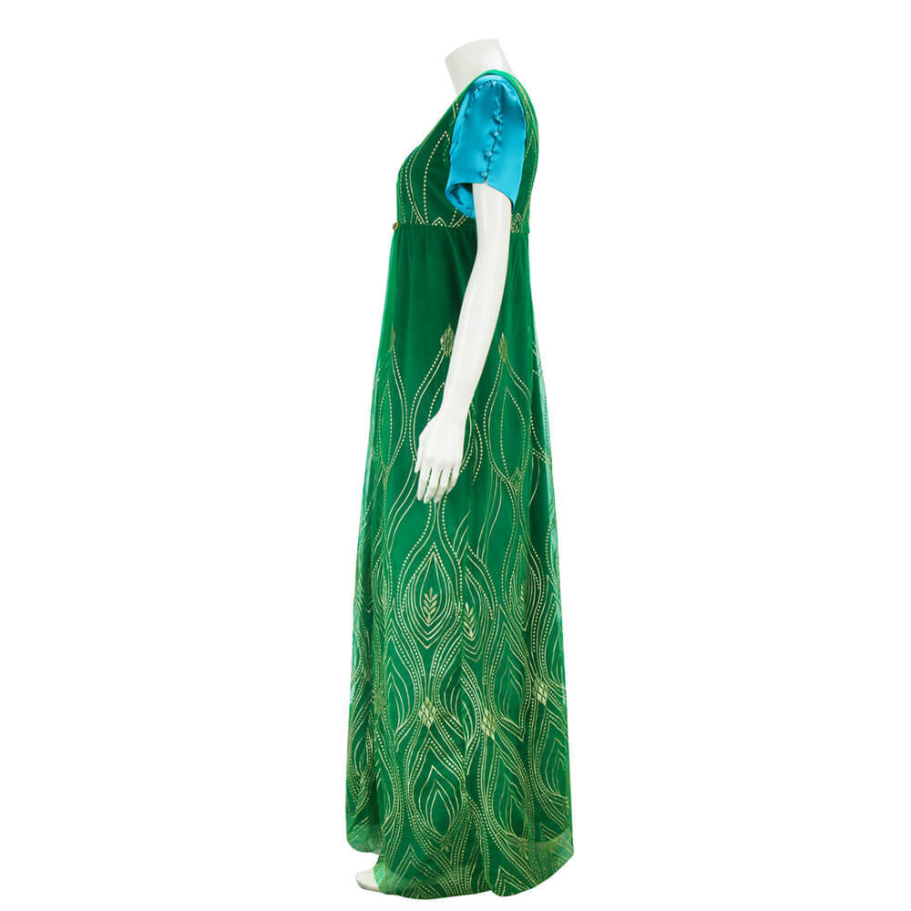 Kate Bridgerton Costume Bridgerton Season 2 Blue Green Cosplay Dress-Takerlama
