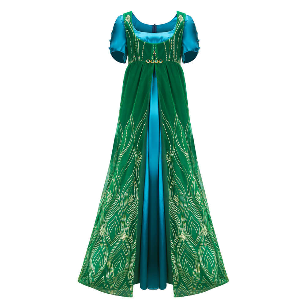 Kate Bridgerton Costume Bridgerton Season 2 Blue Green Cosplay Dress-Takerlama