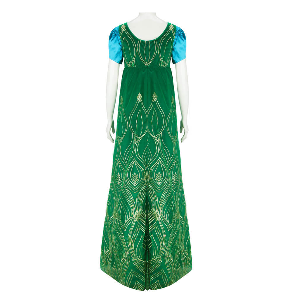 Kate Bridgerton Costume Bridgerton Season 2 Blue Green Cosplay Dress-Takerlama