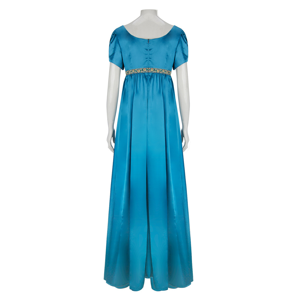 Kate Bridgerton Costume Bridgerton Season 2 Blue Green Cosplay Dress-Takerlama