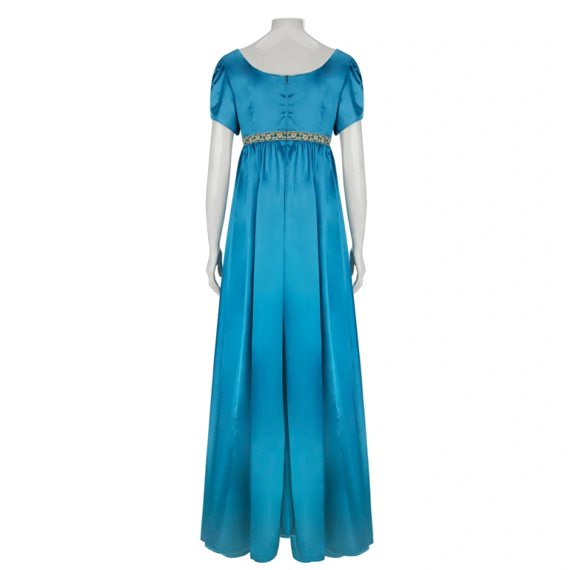 Kate Bridgerton Costume Bridgerton Season 2 Blue Green Cosplay Dress In Stock-Takerlama