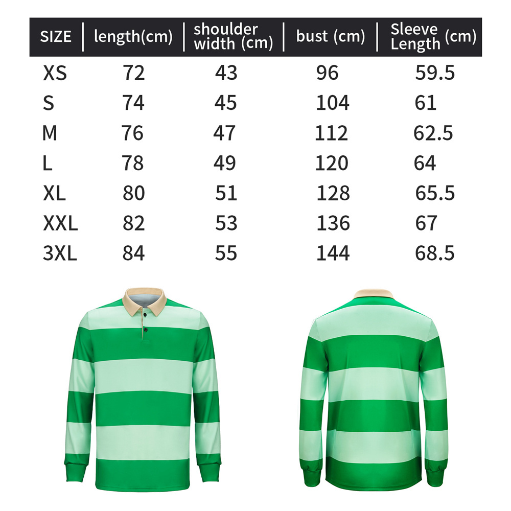 Steve Green Striped Shirt  Blue's Clues & You Cosplay Costume In Stock-Takerlama