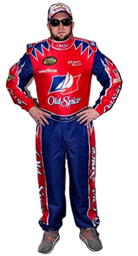 Cal Naughton Jr Jumpsuit Cap Old Spice John C Reilly Racing Suit Talladega Nights the Ballad of Ricky Bobby （Ready To Ship）