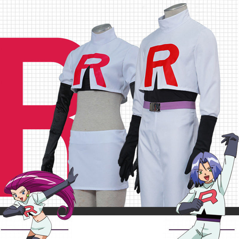 Jessie Jessica James Cosplay Costume Team Rocket