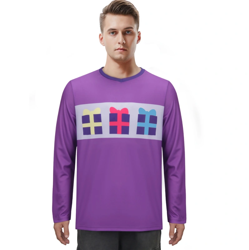 Joe Purple Shirt Blue's Clues &amp; You Cosplay Costume In Stock-Takerlama