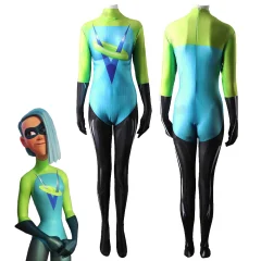 Voyd Costume The Incredibles 2 Superhero Karen Fields Cosplay Jumpsuit Adults Kids