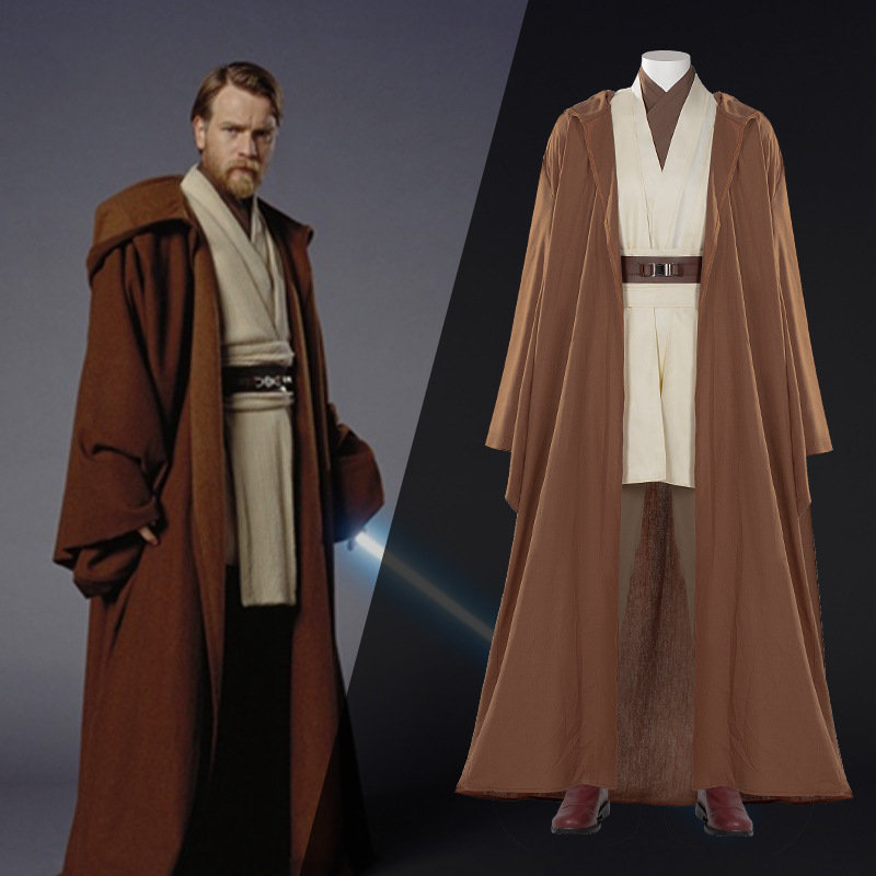 Obi-Wan Kenobi Costume Star Wars Jedi Cosplay Outfits Boots