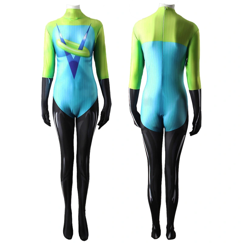 Voyd Costume The Incredibles 2 Superhero Karen Fields Cosplay Jumpsuit Adults Kids