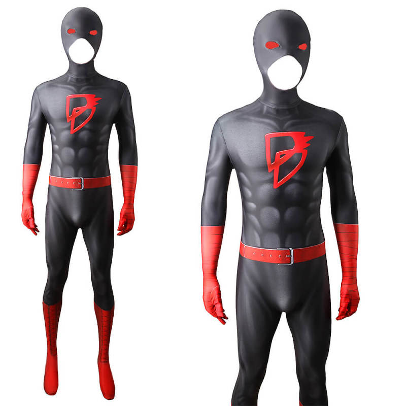 Daredevil Costume Matt Murdock Black Red Cosplay Jumpsuit