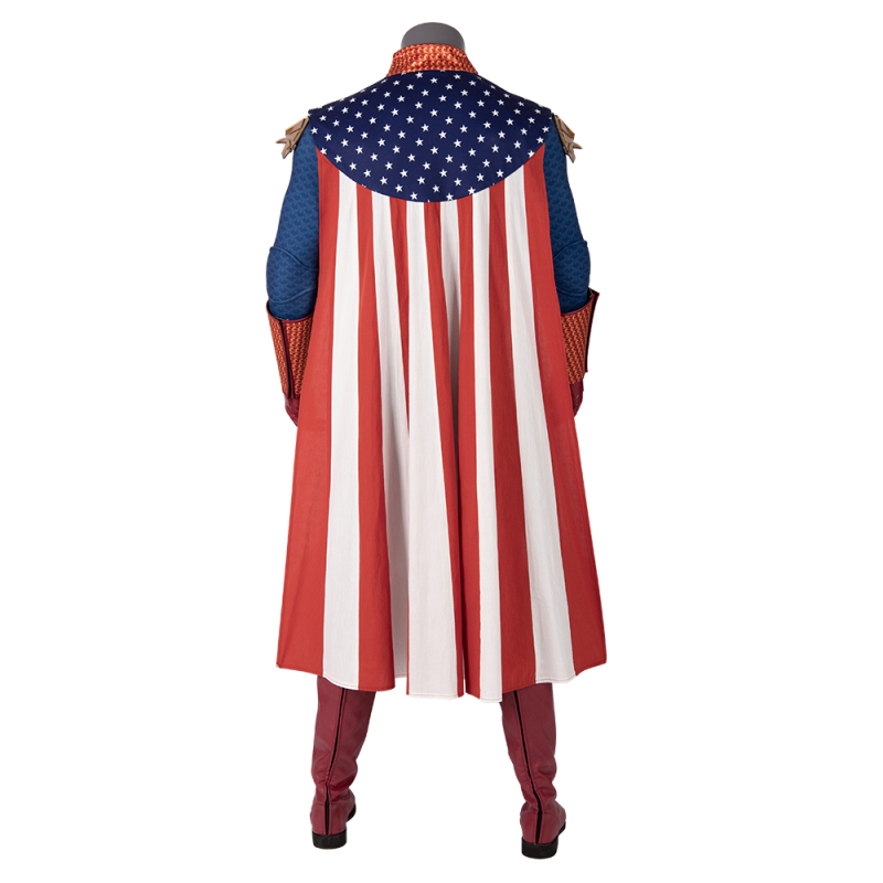 The Homelander John Costume The Boys Cosplay Jumpsuit Cloak Boots ( In Stock)