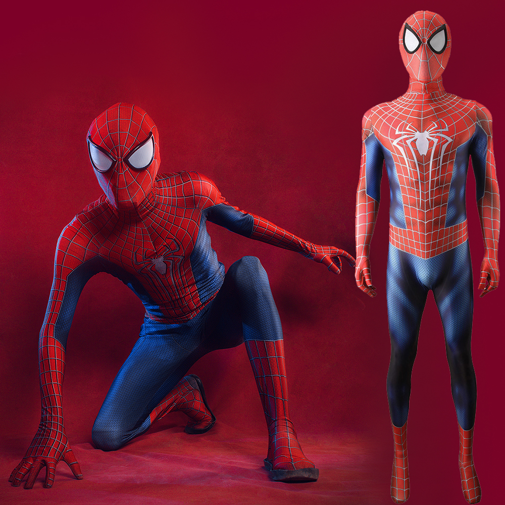 The Amazing Spider-Man 2 Superhero Costume Mask TASM 2 Rise of Electro Suit