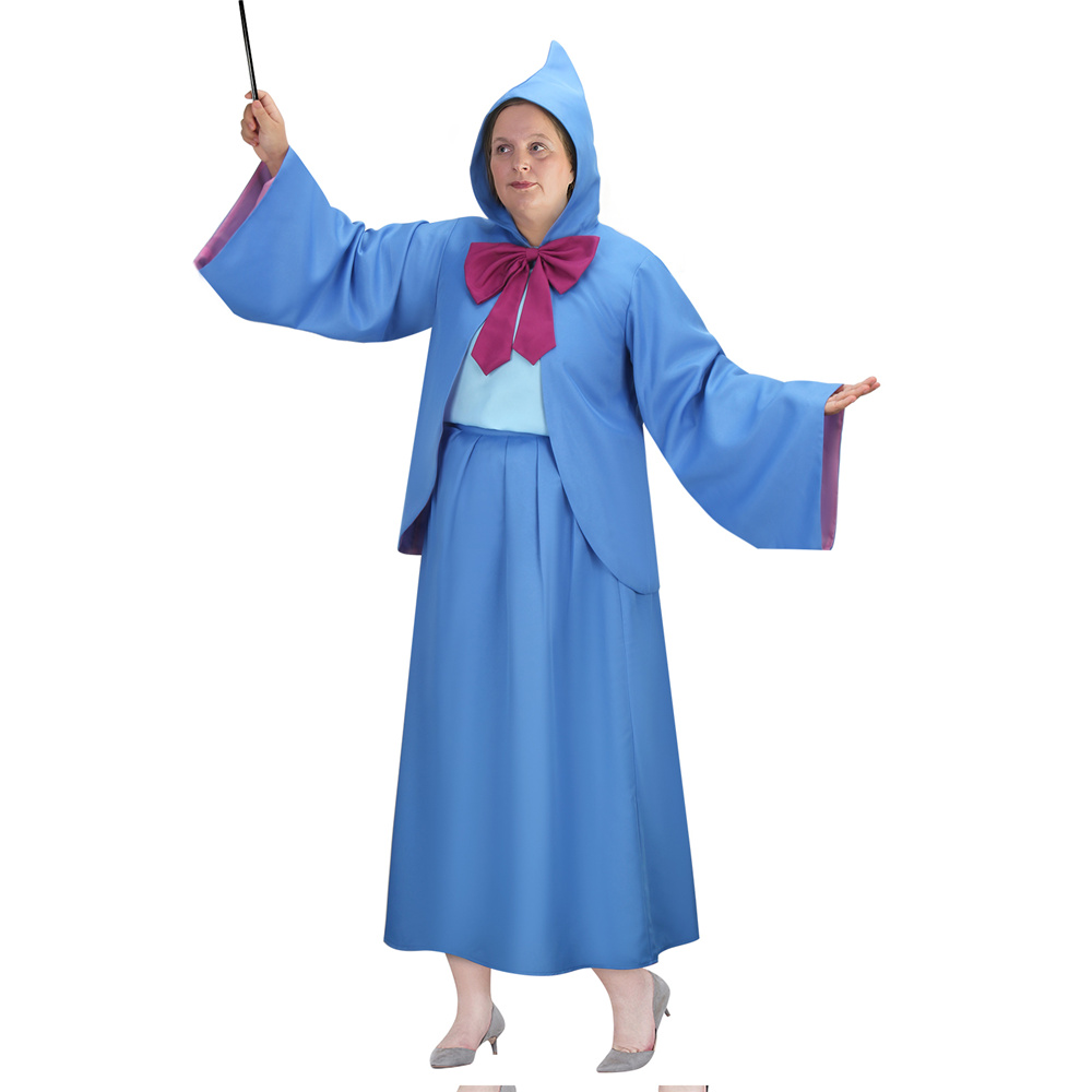 Women Cinderella Fairy Godmother Halloween Costume Outfits Takerlama