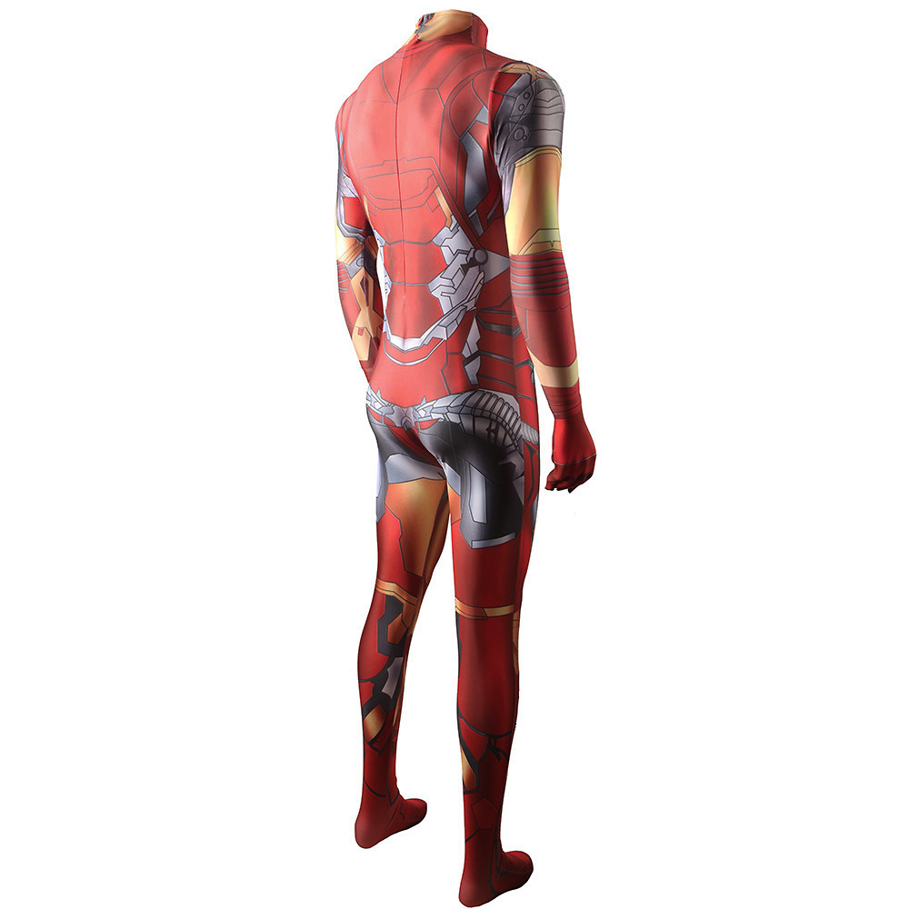 Marvel Comics Iron Man Costume Superhero Tony Stark Jumpsuit Adults Kids Takerlama