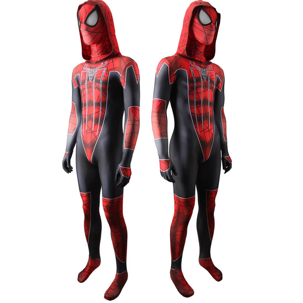 The Amazing Spiderman Costume Mask Superhero Cosplay Jumpsuit Bodysuit Kids Men-Takerlama