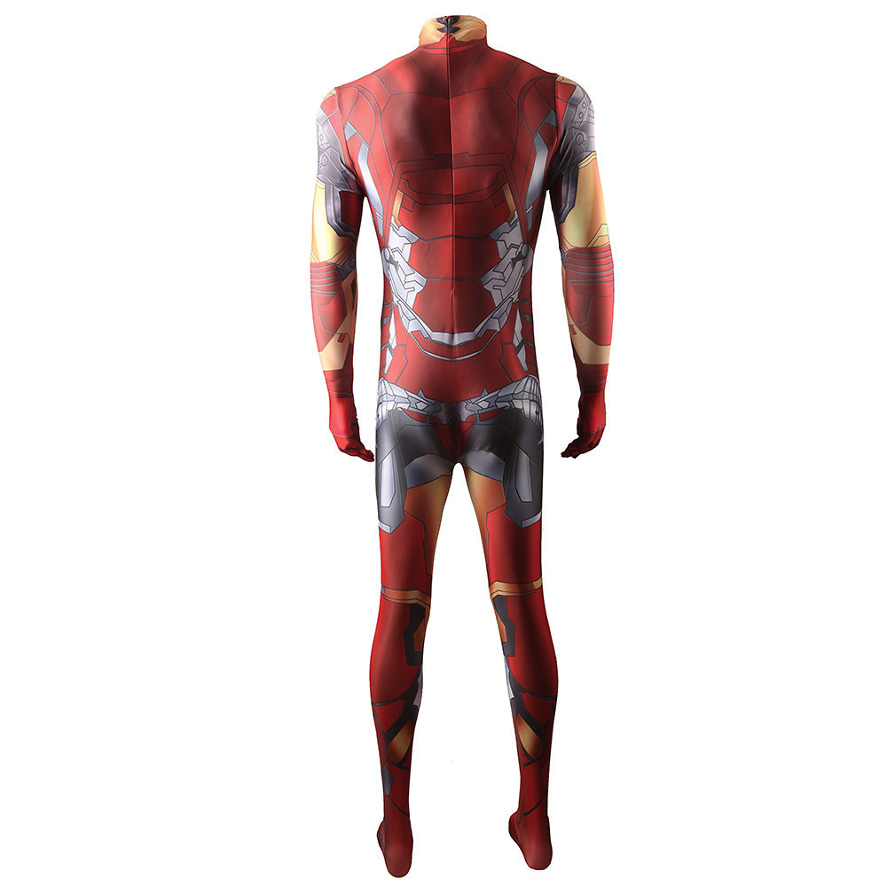 Marvel Comics Iron Man Costume Superhero Tony Stark Jumpsuit Adults Kids Takerlama