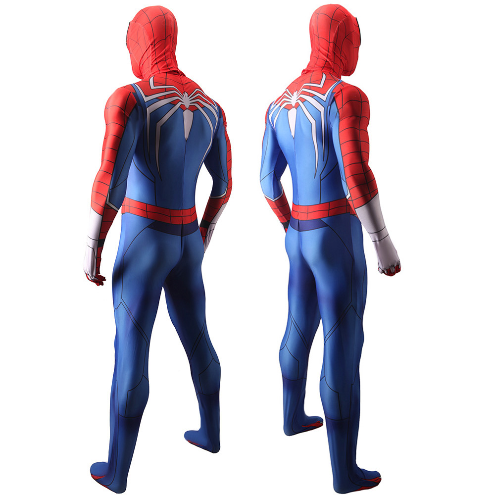 PS5 Spider-Man 2 Advanced Suit Peter Parker Halloween Cosplay Costume Takerlama