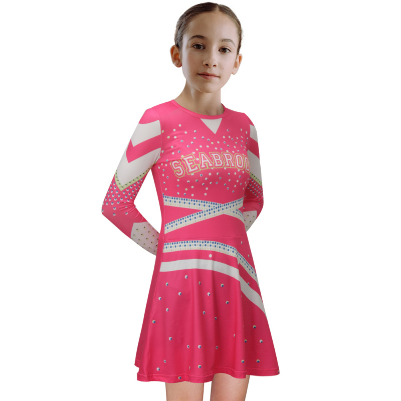 Zombies 3 Addison Halloween Costume Kids Cheerleader Uniform In Stock-Takerlama