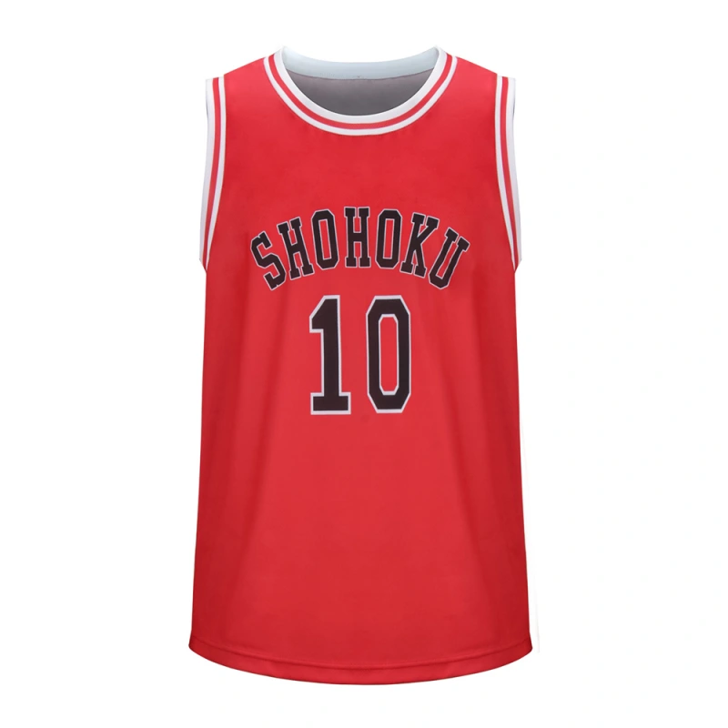 Slam Dunk Jersey Shohoku 10 Hanamichi Sakuragi Cosplay T-Shirt