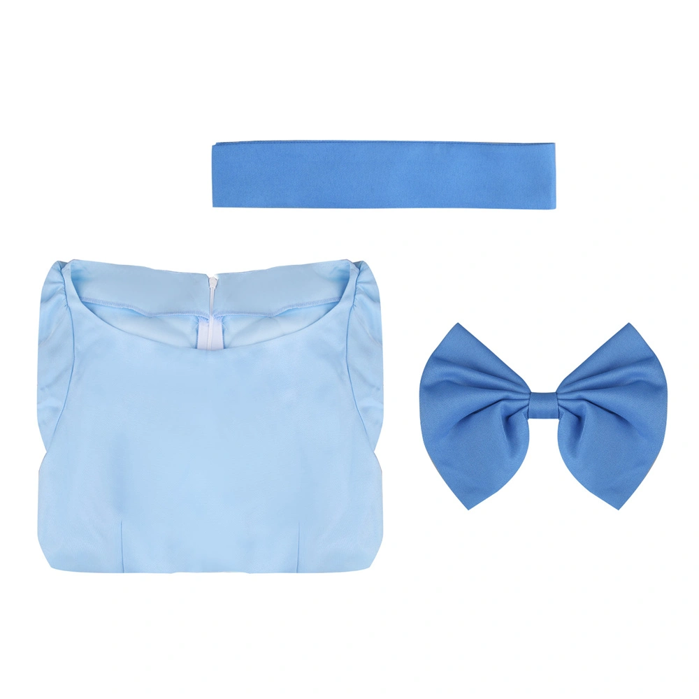 Peter Pan Wendy Darling Blue Dress Cosplay Costume-Takerlama