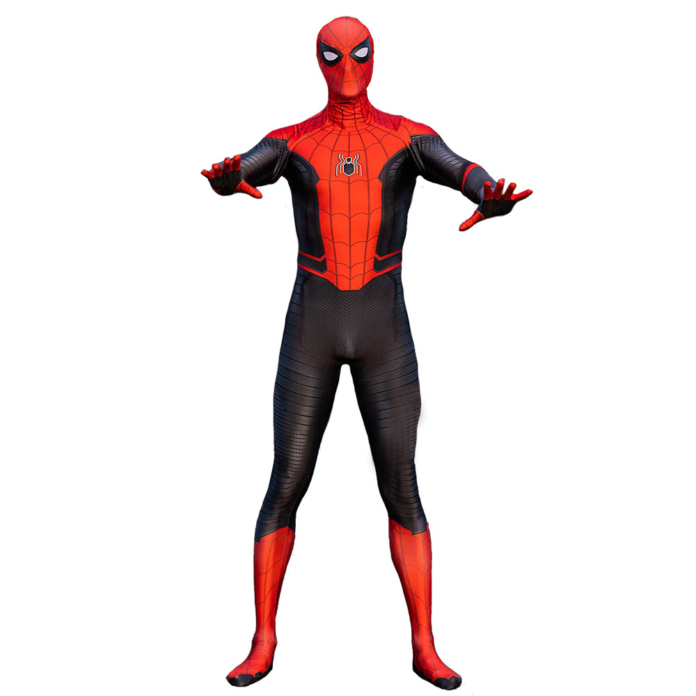 Spiderman Far From Home Costume Tom Holland Superhero Peter Parker Cosplay Jumpsuit
