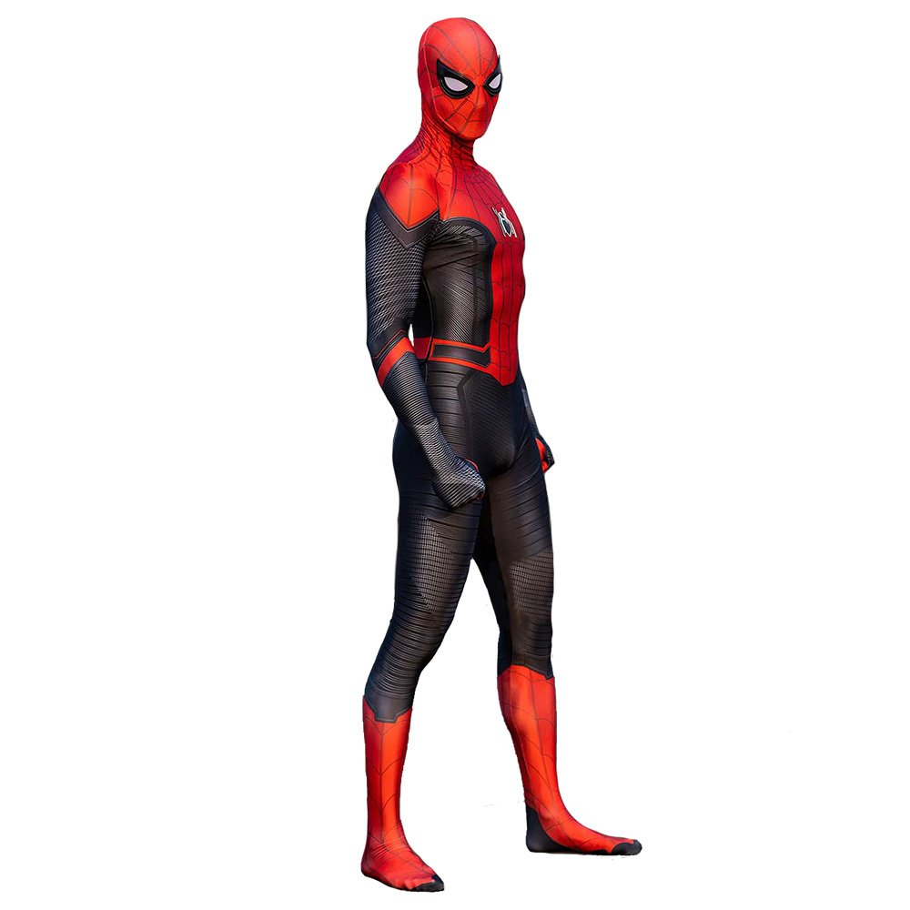 Spiderman Far From Home Costume Tom Holland Superhero Peter Parker Cosplay Jumpsuit
