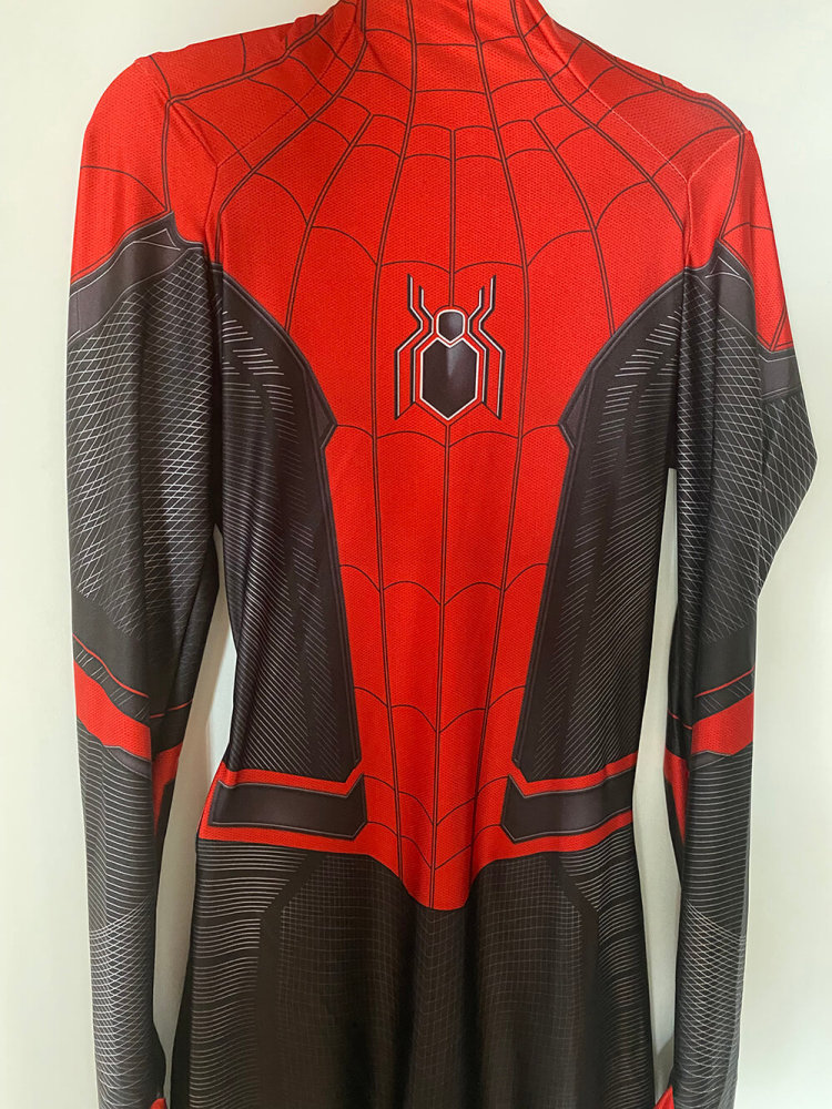 Spiderman Far From Home Costume Tom Holland Superhero Peter Parker Cosplay Jumpsuit
