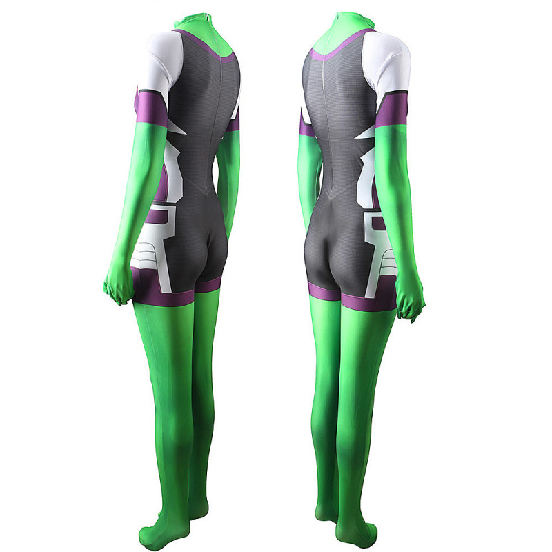 She-Hulk Costume Halloween Jennifer Walters Cosplay Jumpsuit