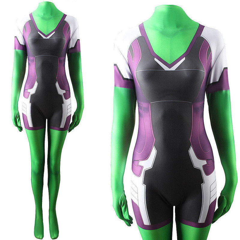 She-Hulk Costume Halloween Jennifer Walters Cosplay Jumpsuit