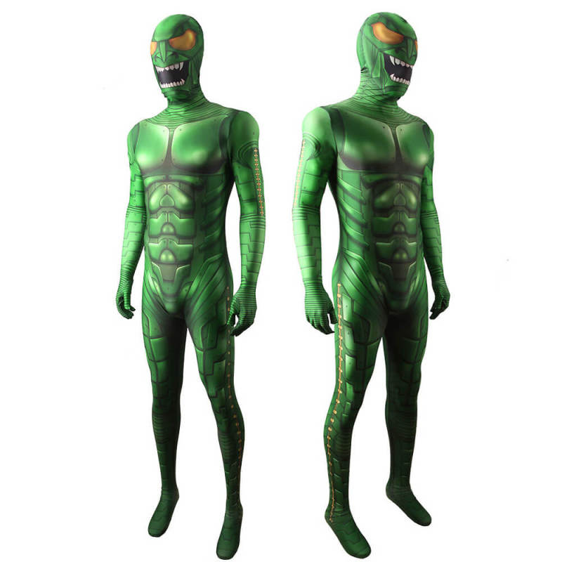 Green Goblin Halloween Costume Spider-Man No Way Home Jumpsuit Mask