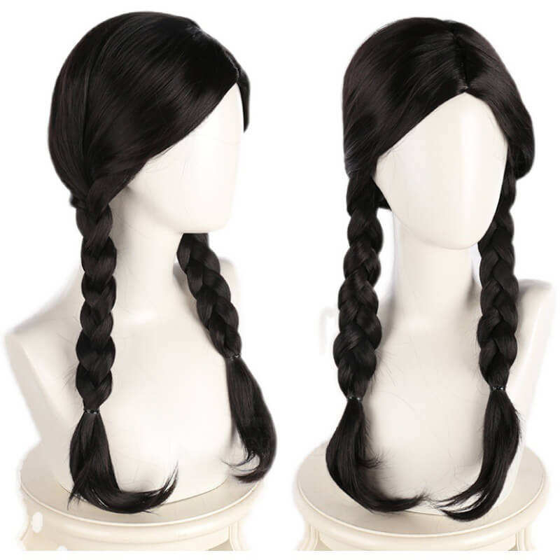 The Addams Family Wednesday Addams Cosplay Wig Hair (Ready To Ship)